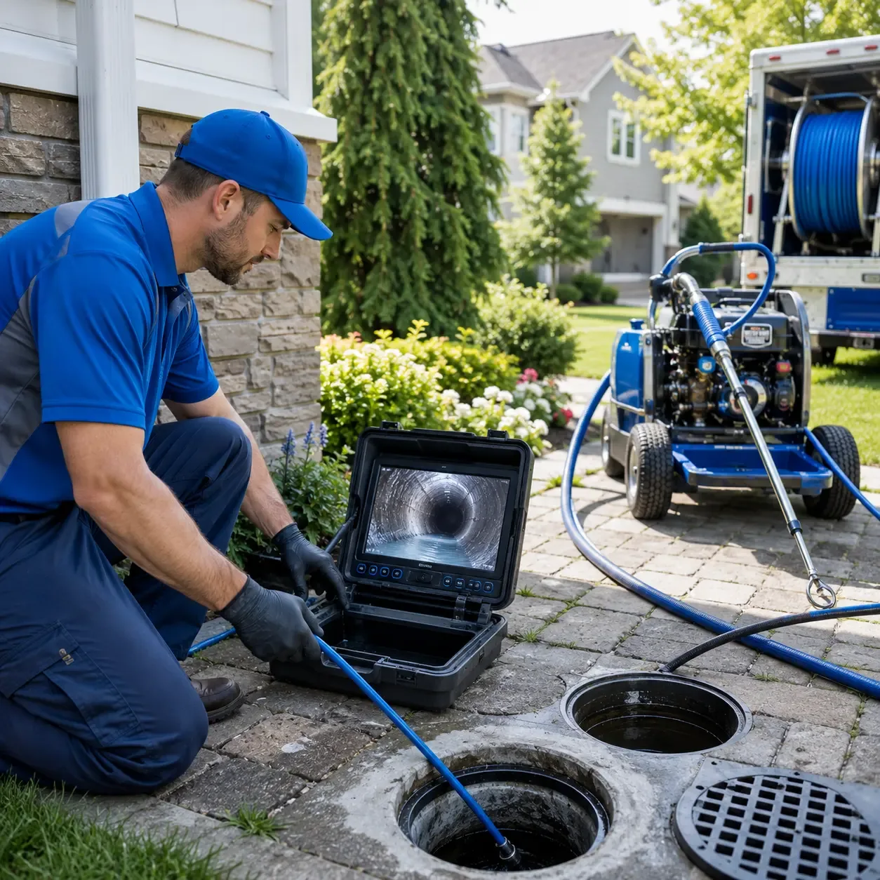 Outdoor drain cleaning professionals serving Winthrop, ME